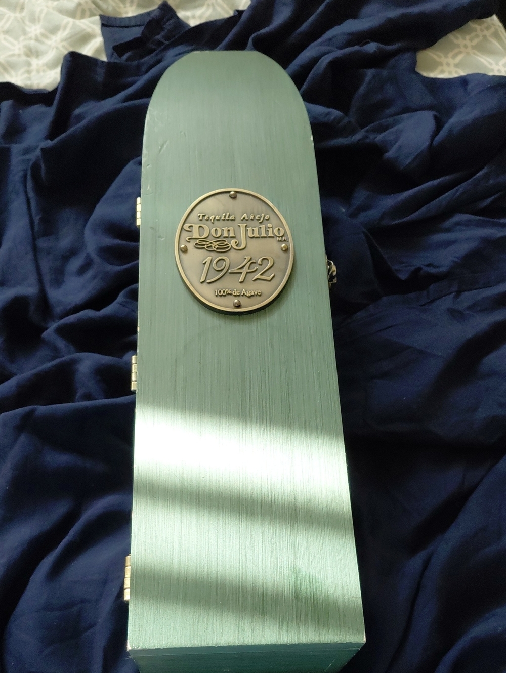 Don Julio 1942 Tequila Presentation Wooden Box Only Empty - Mint Green